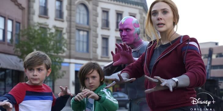 Elizabeth Olsen filhos da wanda Doutor Estranho 2