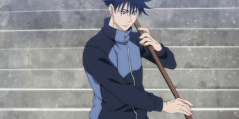 Megumi_practicing_using_a_polearm_(Anime)