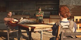 Joel, Ellie e Tommy em The Last of Us