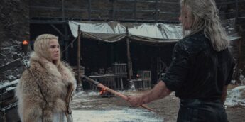 Ciri e Geralt em The Witcher