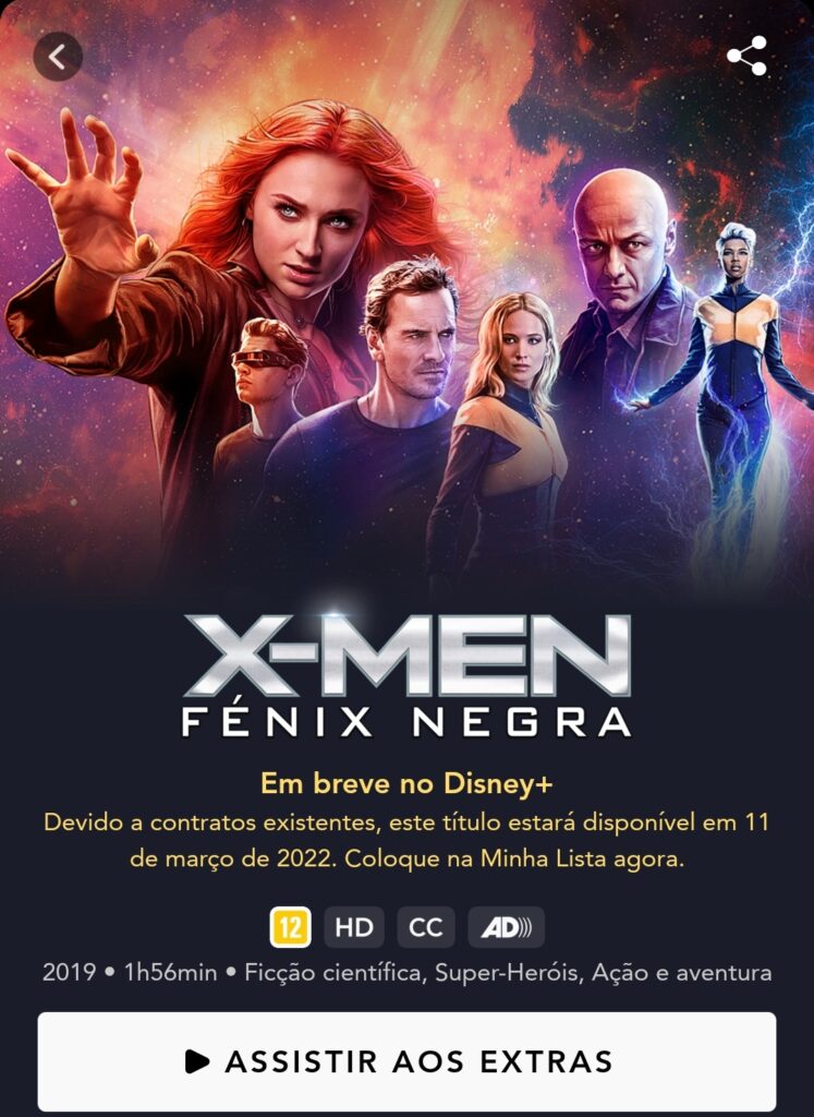 X-men-Fênix-Negra-Disney+
