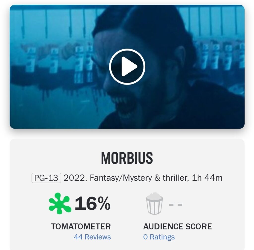 Morbius-Rotten-Tomatoes