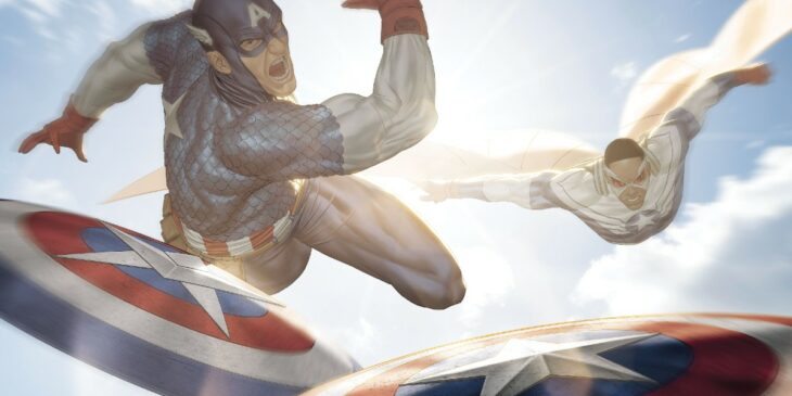 Capitão América Steve Rogers e Sam Wilson