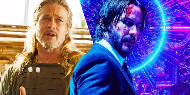 Keanu Reeves em 'Cidade Perdida' Brad Pitt