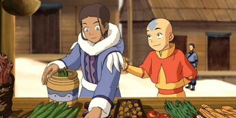 Aang e Katara em Avatar da Netflix