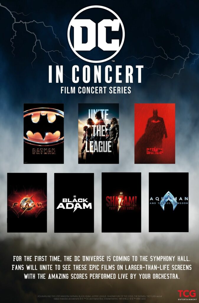 Filmes da DC em orquestra ao vivo