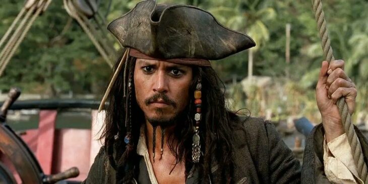 Johnny Depp em Piratas do Caribe
