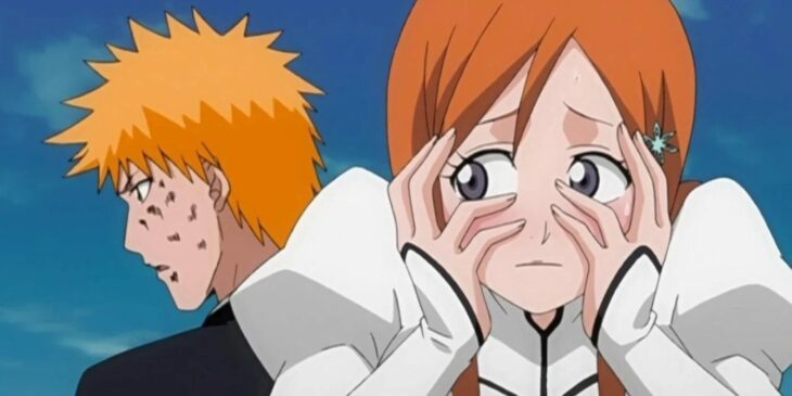 Ichigo e Orihime em Bleach
