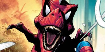 Homem-Aranha dinossauro T Rex