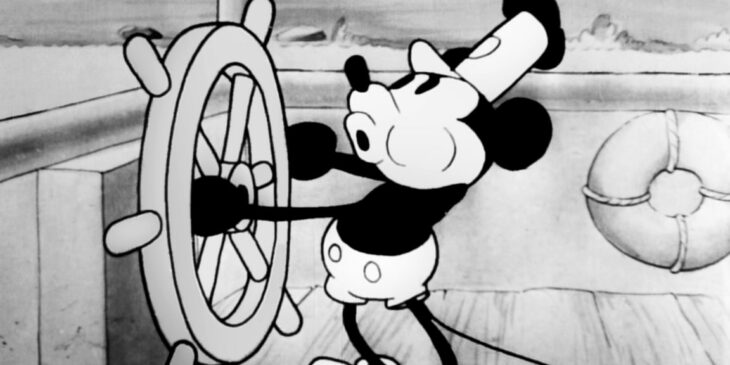 Mickey em Steamboat Willie