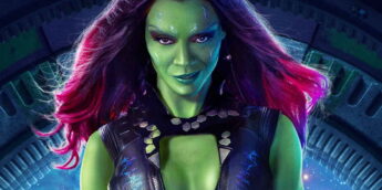 Gamora e Adam Warlock em Guardiões da Galáxia