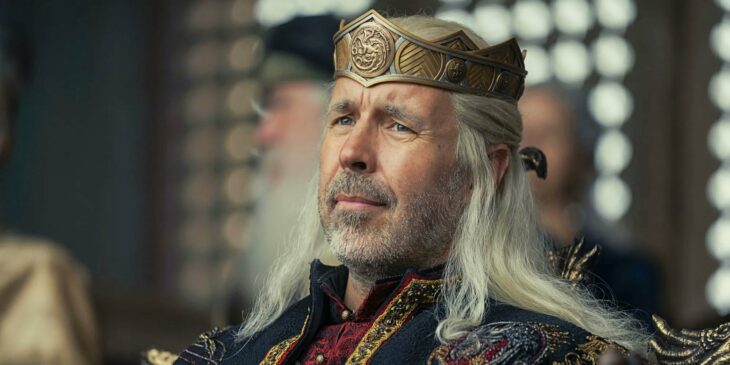 Rei Viserys em A Casa do Dragão