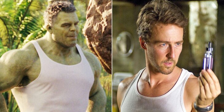Mark Ruffalo e Edward Norton Hulk