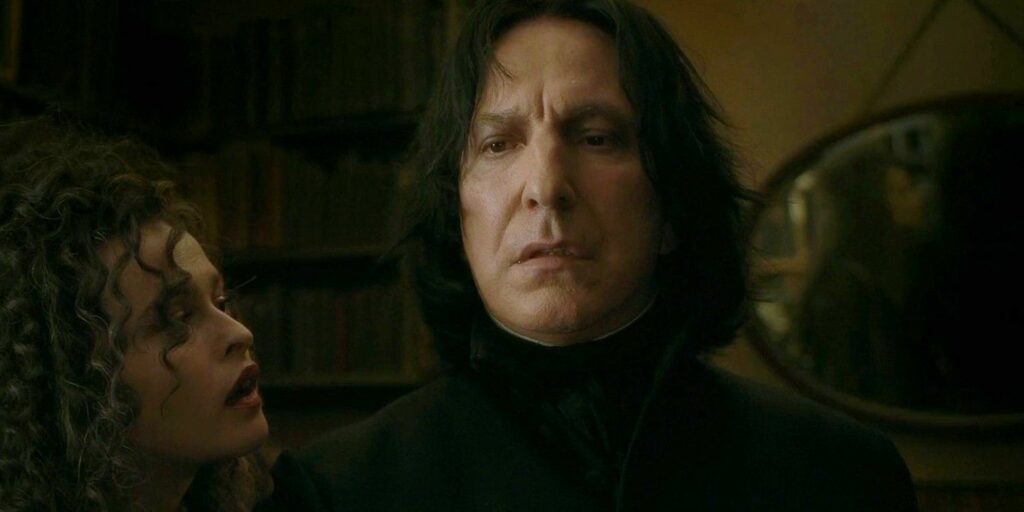 Alan Rickman como Snape em Harry Potter