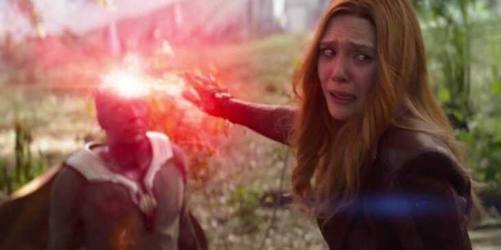 Wanda e Visão em Guerra Infinita