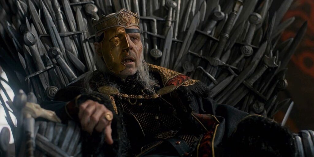 Rei Viserys em A Casa do Dragão