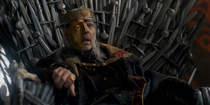 Rei Viserys em A Casa do Dragão