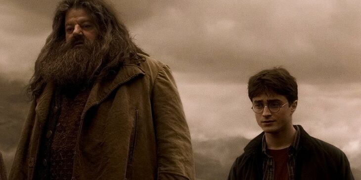 Daniel Radcliffe e Robbie Coltrane