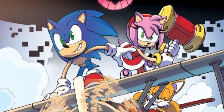 Capa quadrinho Sonic Frontiers Convergence