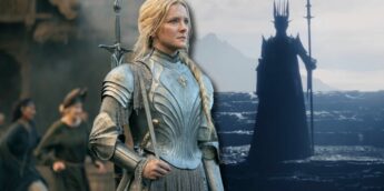 Galadriel e Sauron em Os Anéis de Poder