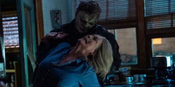 Laurie e Michael Myers em Halloween Ends