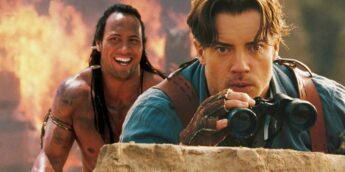 Dwayne Johnson e Brendan Fraser em O Retorno da Múmia