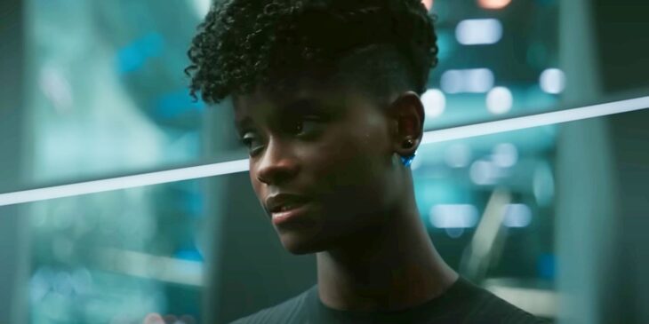 Letitia Wright em Pantera Negra: Wakanda Para Sempre