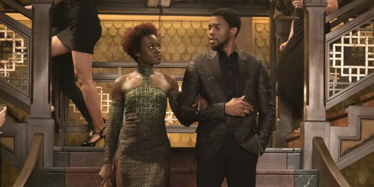 T'Challa e Nakia em Pantera Negra