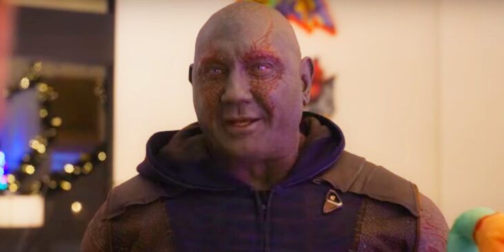 Dave Bautista como Drax, de Guardiões da Galáxia