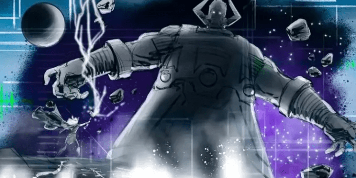 Arte Conceitual Galactus Thor Amor e Trovão