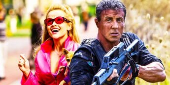 Reese Witherspoon em Legalmente Loira e Sylvester Stallone em Os Mercenários