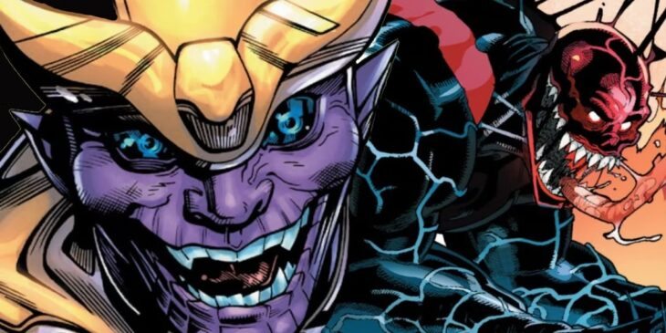 Thanos Simbionte nos quadrinhos