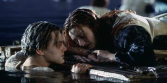 Jack e Rose na porta Titanic