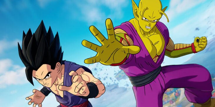Gohan e Piccolo no Fortnite