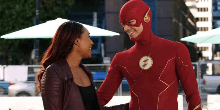 Flash e Iris West em The Flash
