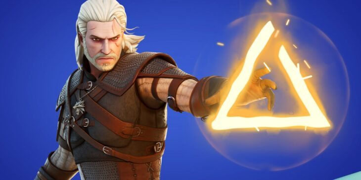 Geralt de Rívia em Fortnite