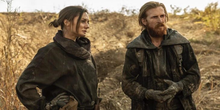 Austin Amelio e Christine Evangelista em Fear The Walking Dead