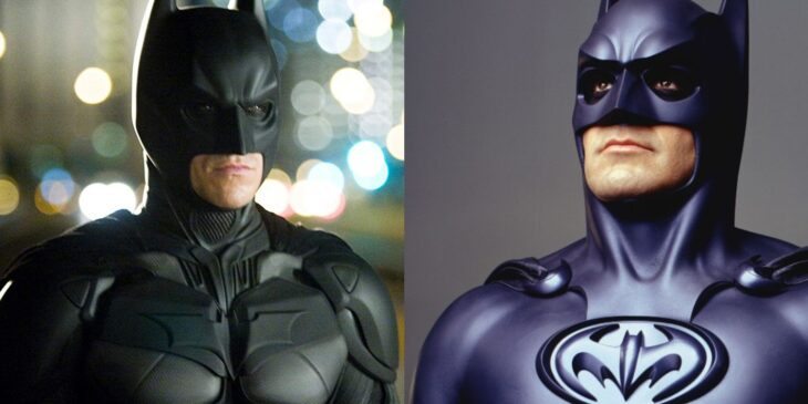 Christian Bale e George Clooney como Batman