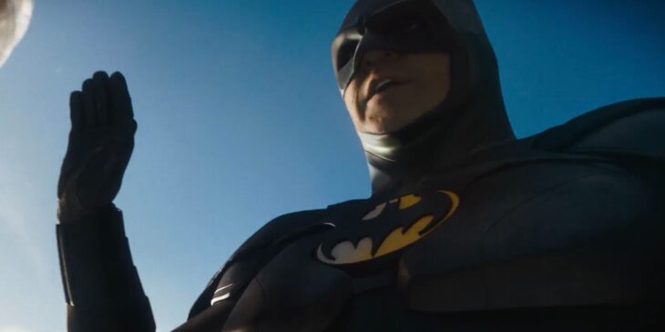 Michael Keaton como Batman em The Flash
