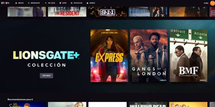 Lionsgate+ no Star+