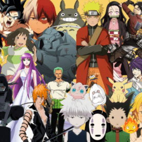 Diversos personagens de Anime