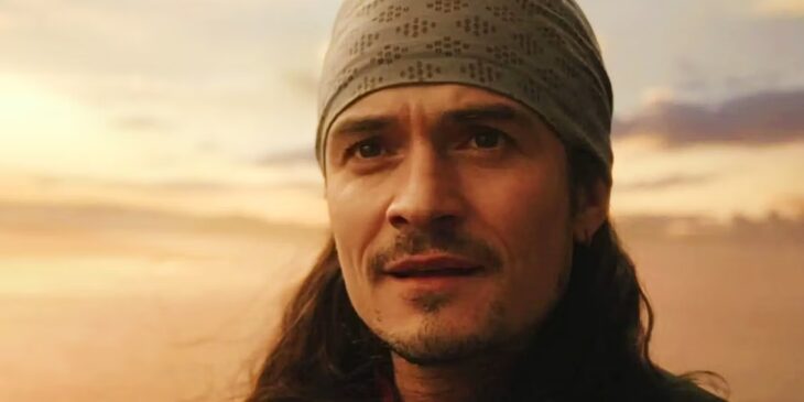 Orlando Bloom como Will Turner em Piratas do Caribe