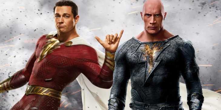 Zachary Levi e Dwayne Johnson