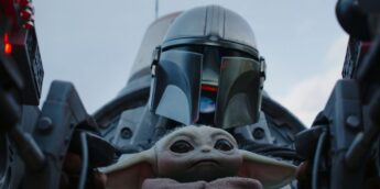Din Djarin e Grogu em The Mandalorian