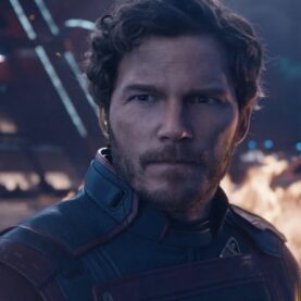 Chris Pratt como Peter Quill em Guardiões da Galáxia