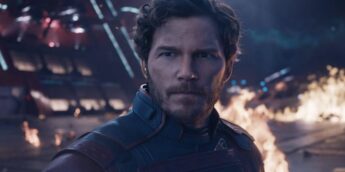 Chris Pratt como Peter Quill em Guardiões da Galáxia