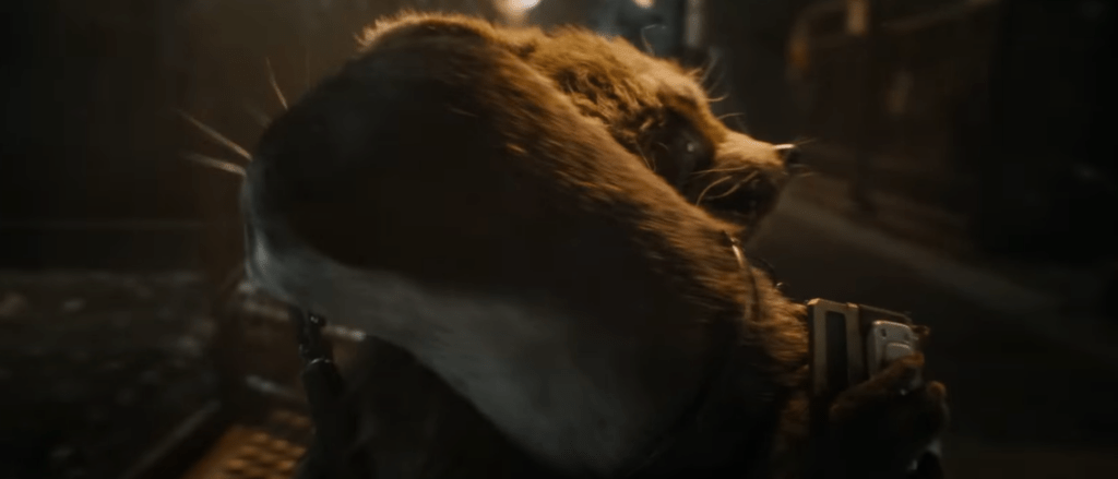 rocket abraçando lyla