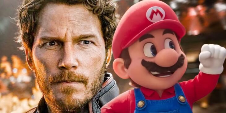 Chris Pratt como Senhor das Estrelas e Mario