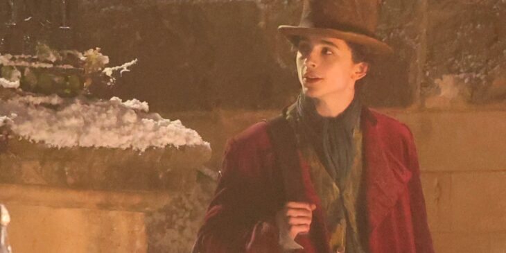 Timothée Chalamet como Willy Wonka