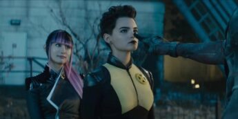 Míssil Adolescente Megassônico e Yukio em Deadpool 2